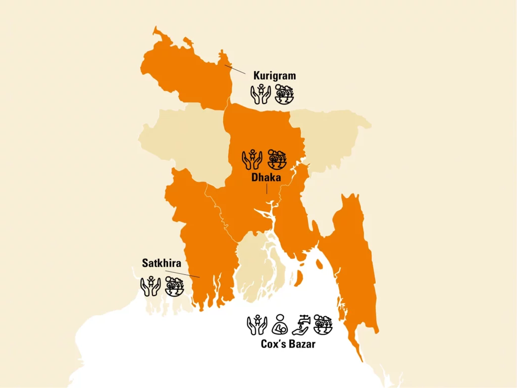 Tdh Bangladesh Map - 2025